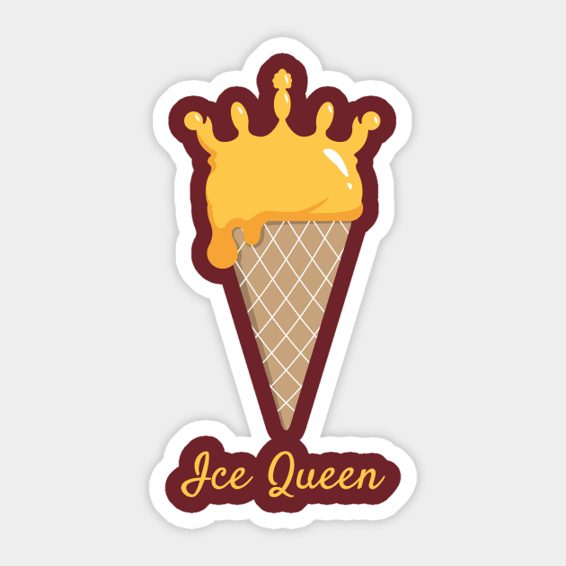 Ice Queen Ice Cream Sticker by propellerhead